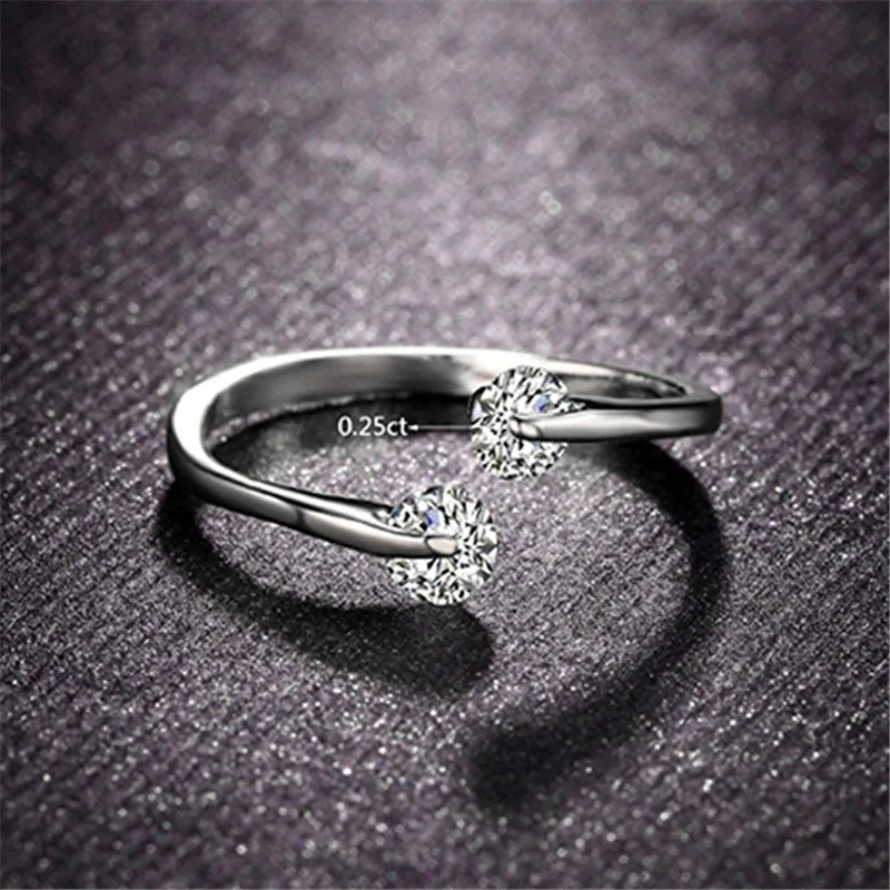 Женское кольцо с сердечком серебряное золотое цирконием|open ring|heart ringring silver |