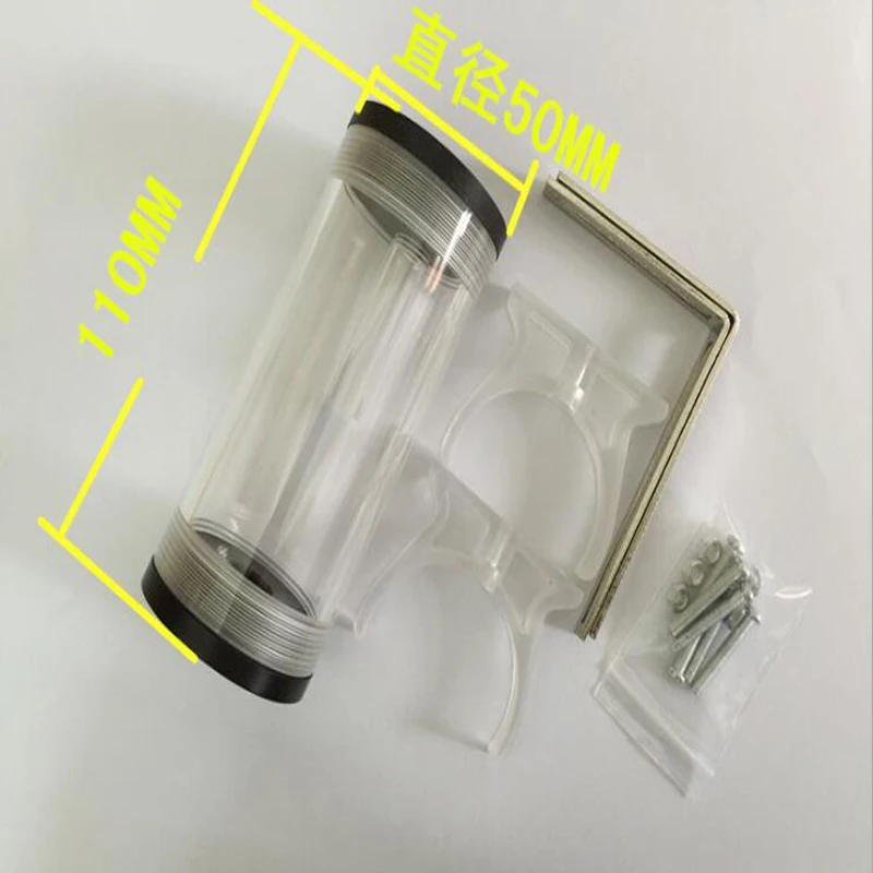 60-210mmCylindrical Acrylic Water Tank for Computer Cooling Cooler With Installation Accessories DIY | Компьютеры и офис