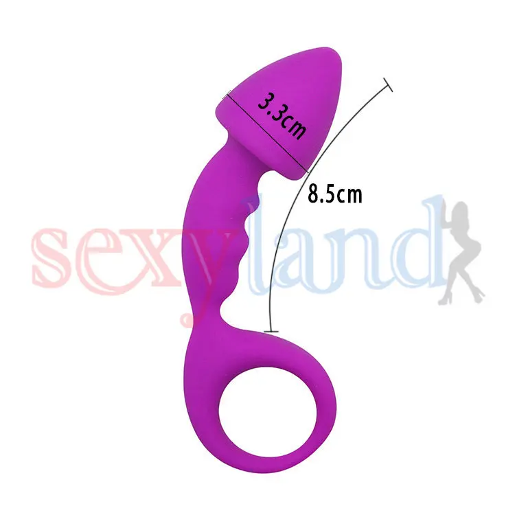 Водонепроницаемый Гладкий силиконовый G Spot Анальные игрушки Анальная пробка