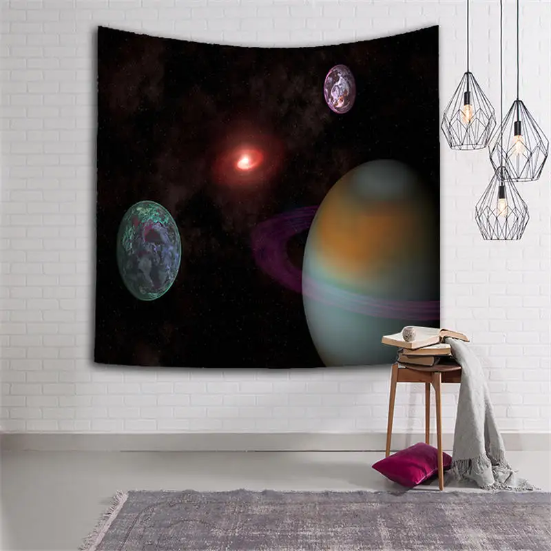 Psychedelic Galaxy Космический настенный гобелен пледы ковер одеяло Кемпинг палатка