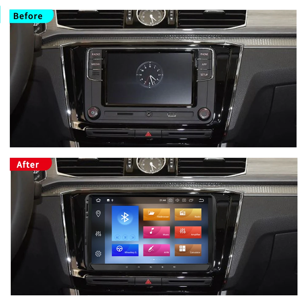 EKIY Автомобильный мультимедийный плеер Android 8 1 GPS Din стерео радио для Volkswagen VW POLO PASSAT