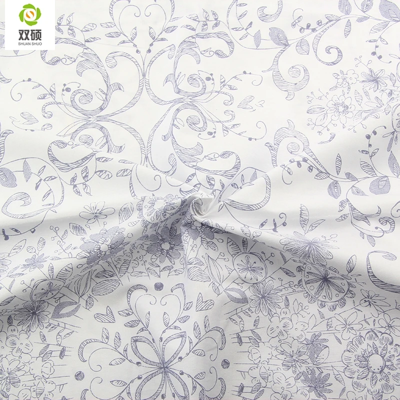 Новое поступление Винтаж ситцевой ткани для пошива метр текстильная Лоскутная