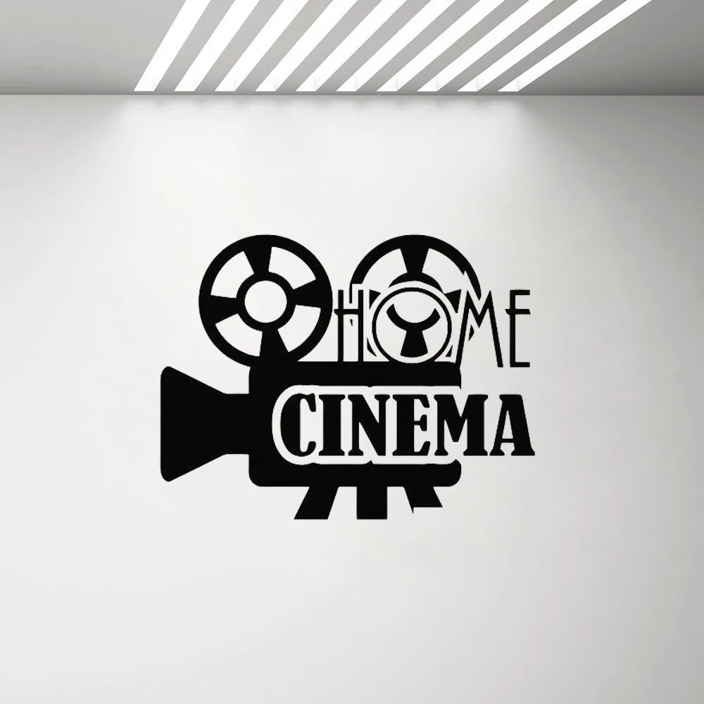 

Home Cinema Wall Decal Movie Film Poster Sticker Theater Sign Playroom Living Room Vinyl Stickers Film Strip Art Mural G422