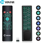 Беспроводная клавиатура VONTAR T6 Plus с подсветкой на русском и английском языках 2,4 ГГц и пультом дистанционного управления с сенсорной панелью для Android TV Box mini PC