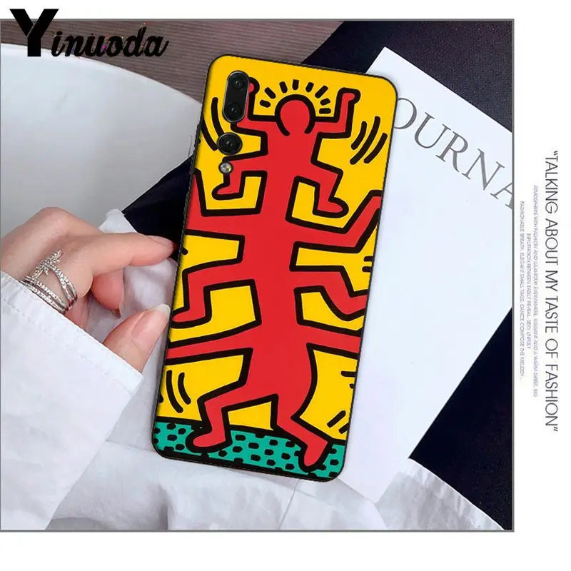 Yinuoda Keith Haring art Роскошные уникальные красочные милые аксессуары для телефонов