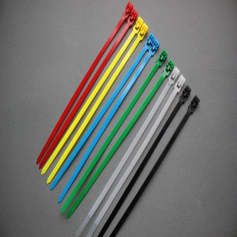 100 шт. нейлоновые кабельные стяжки 5 Х200 мм|reusable zip ties|zip tiescable ties |