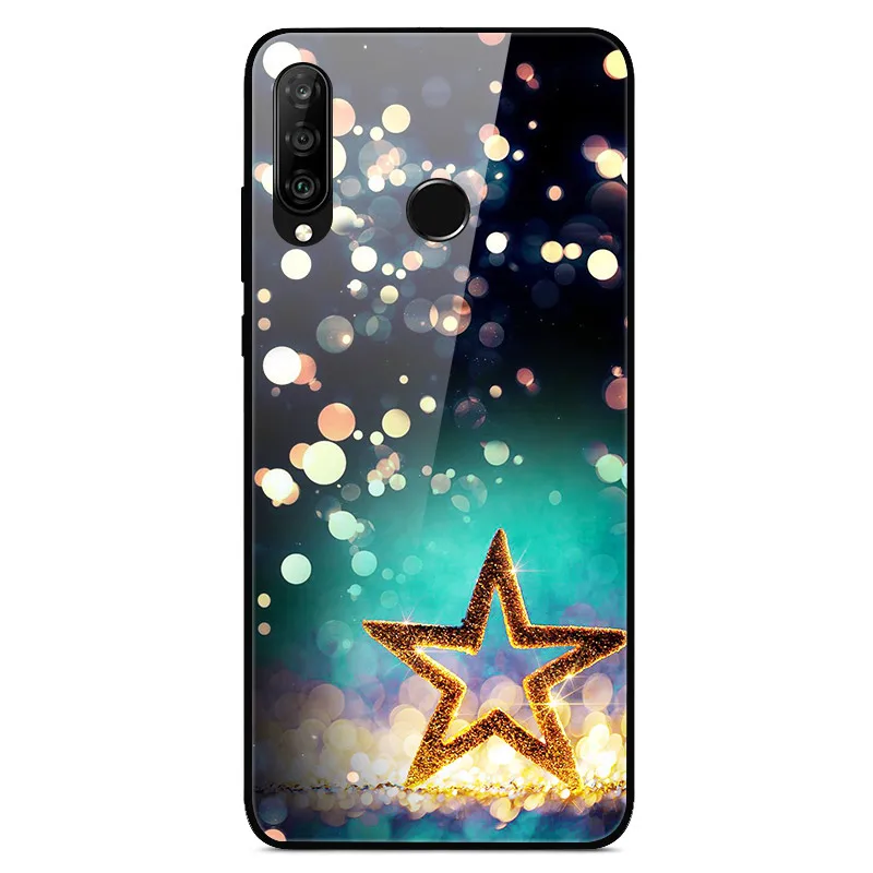 15 Для huawei P30 Lite чехол из закаленного стекла с принтом задняя крышка Жесткий чехол для Coque huawei P30 Lite чехол для телефона fundas P 30 лайт Pro - Цвет: 15
