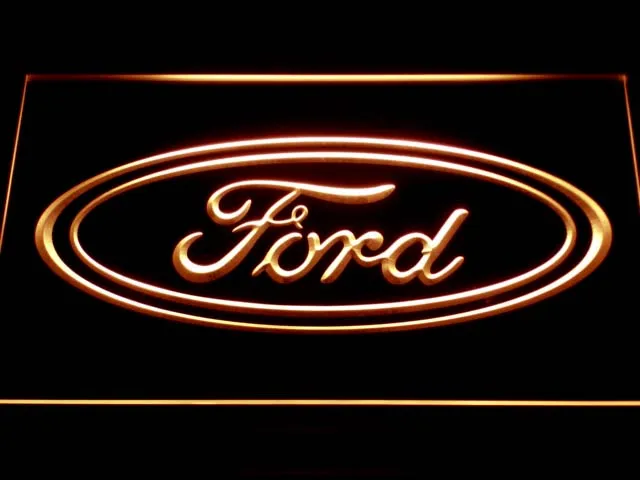 D007 Ford автомобильная светодиодная неоновая вывеска с выключателем 7 цветов