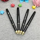 Гелевая ручка с бесплатным именем на золотом зажиме, уникальный подарок для пастора и учителя, прямые заводские ручки, персонализированные любыми словами на корпусе ручки