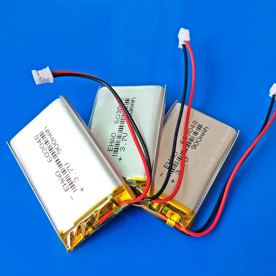 10 шт. 3 7 V 900mAh 603048 lipo полимерная литиевая аккумуляторная батарея JST 2 0 мм для MP3 GPS DVD
