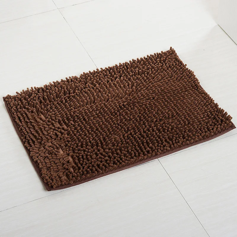 40x60 см/50x80 см, кухонный напольный коврик из шенили, ковры, впитывающий кухонный коврик, красный дверной коврик - Цвет: Шоколад