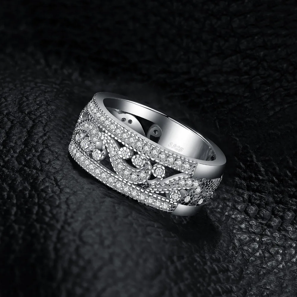Женское кольцо из стерлингового серебра 925 пробы JewelryPalace CZ обручальное на