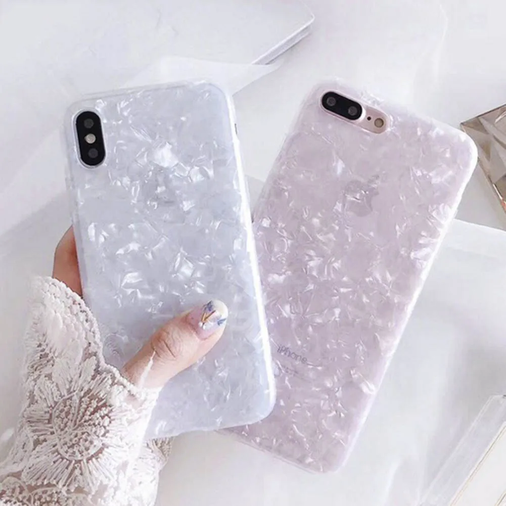 Чехол для телефона Conch Shell iPhone 6 6S 7 8 Plus X задняя крышка прекрасные Чехлы Funny