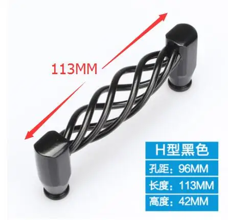 Ретро Клетка Дизайн Шкаф Кухонная ручка для дверцы выдвижного ящика ручки тянет, мебельная фурнитура аксессуары - Цвет: J