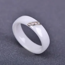 Funmor Мода Керамика кольцо медь украшения для пальцев Кристалл