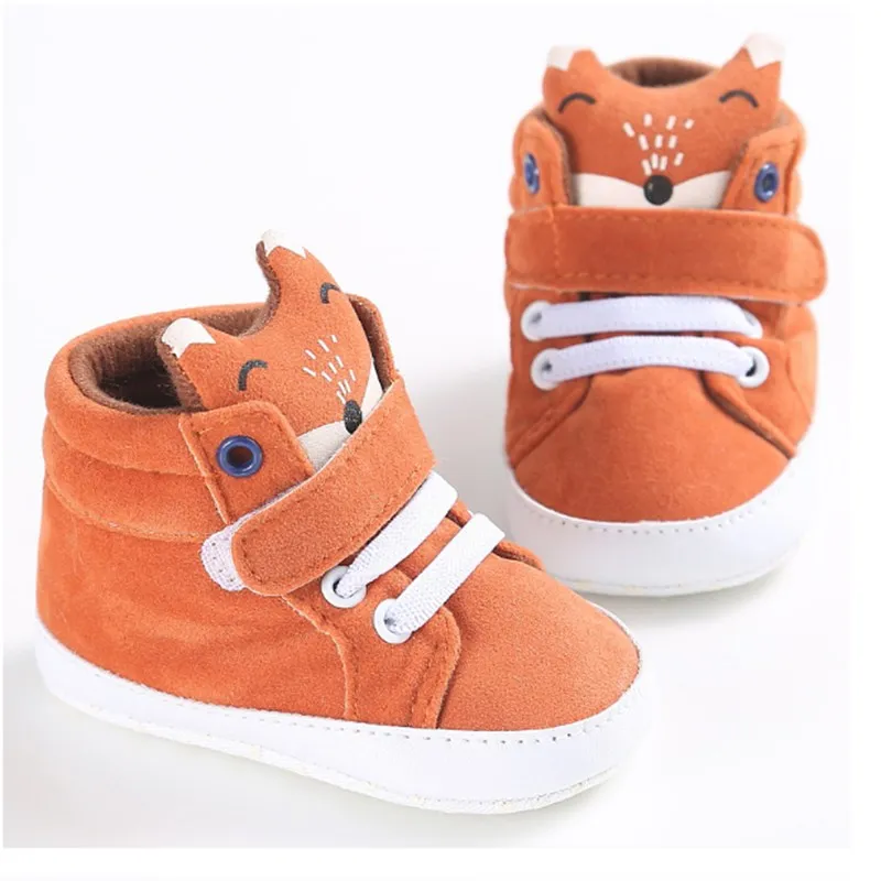0-18 м Детские кроссовки милый мультфильм лиса Neonata Scarpe малыш Chaussure семья мальчик детские пинетки обуви для малышей Девочка детская обувь