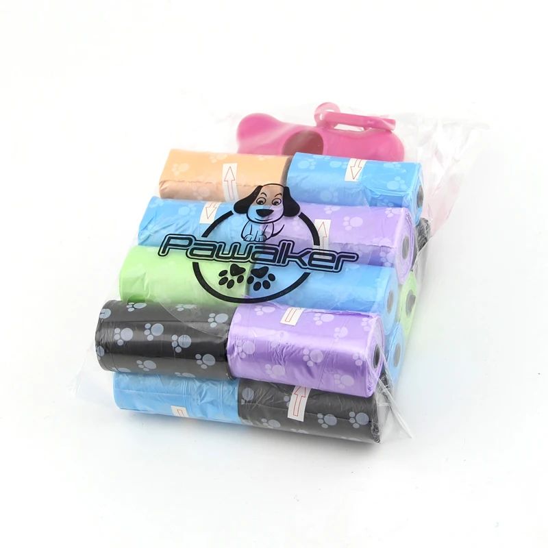 16 Rolls Pet Poop Bag Set Garbage Carrier Holder Dog Bone Shape Trash Dispenser Storage Box Clean Up Waste | Дом и сад