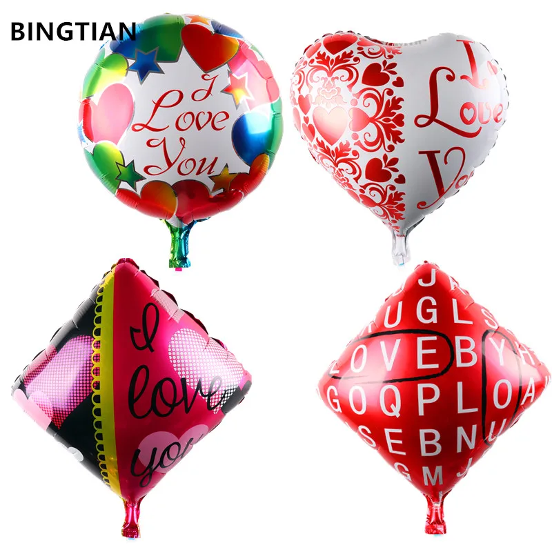 BINGTIAN LOVE balloon оптовая продажа вечерние воздушные шары в форме сердца на день