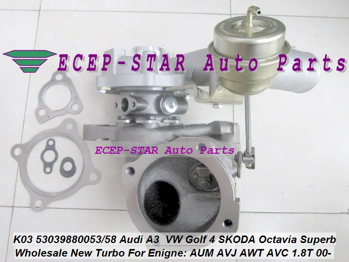Турбокомпрессор K03 053 058 53039700053 53039700058 для AUDI A3 SKODA Octavia Superb VW Golf IV 1 8 T AUM AVJ AWT ARX ARZ |