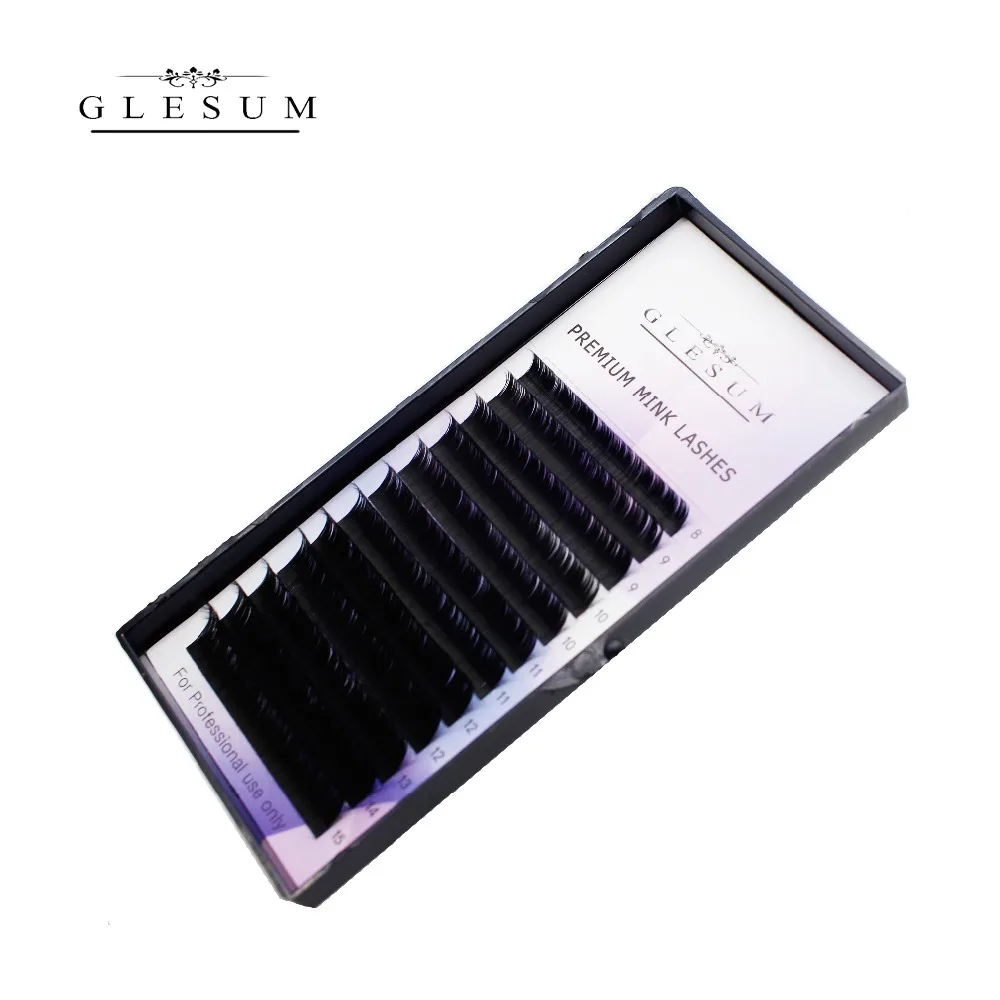 GLESUM 0 25 компакт-дисков 8-15 длина норковые ресницы для наращивания наращивание