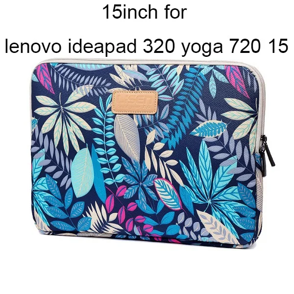 15inch blue Leave Противоударный чехол для планшета lenovo Yoga 920 720 530 520 1" 14" 1" чехол для ноутбука lenovo ideapad 320 чехол с принтом - Цвет: 15inch blue Leave