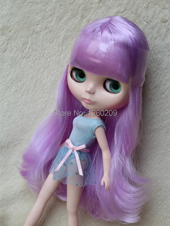 Blyth Обнаженная кукла Blythedoll с фиолетовыми волосами прямо фабрики подходит для