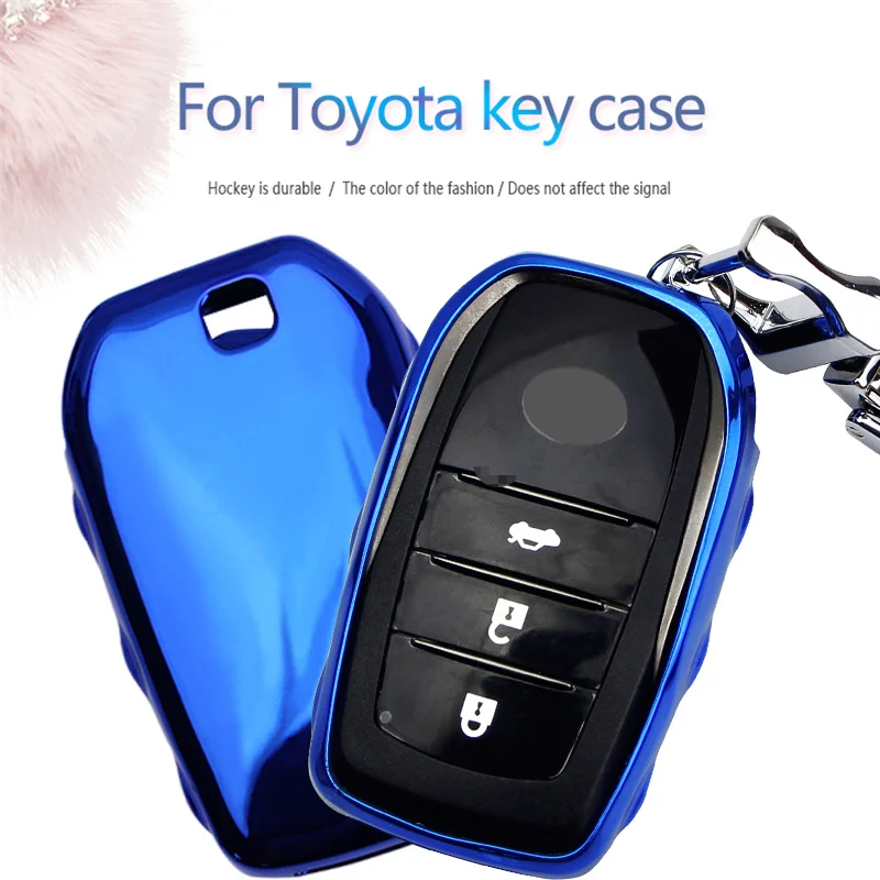 ТПУ автомобильный Стайлинг чехол для ключей Toyota Chr Rav4 Camry Aygo Avensis Yaris C-hr Corolla Crown Auris