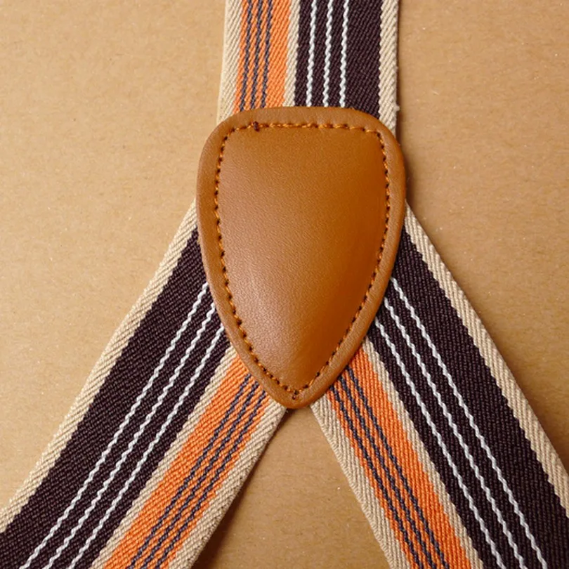 Мужские подтяжки с заклепка для пуговицы регулируемые эластичные брюки Модные