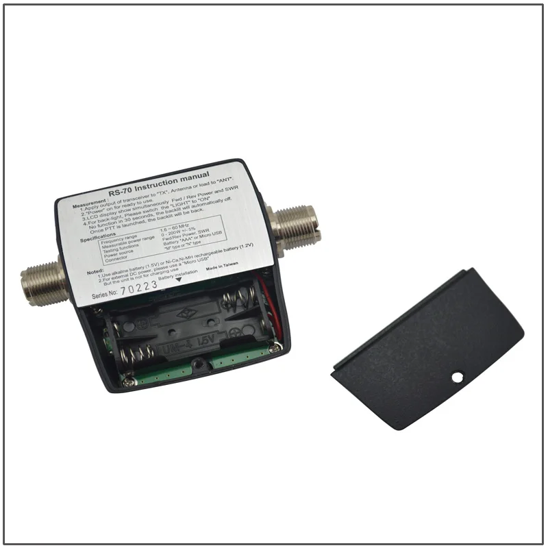 NISSEI RS 70 RS70 цифровой SWR/Измеритель Мощности HF 1 6 60 МГц 200 Вт м разъем SWR измеритель