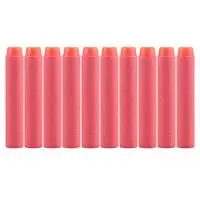 50pcs 10/50/100 шт для Nerf пулями, мягкими дырочку головы 7,2 см заправка игрушка дартс оружейные пули для Nerf серии бластеров детские игрушки для улицы - Цвет: 50pcs