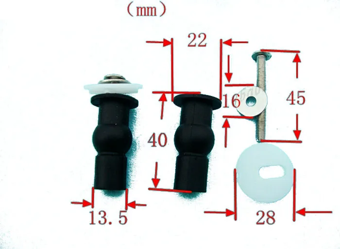 1 набор универсальных петель для унитаза comode крышка винта Гайка глухих отверстий