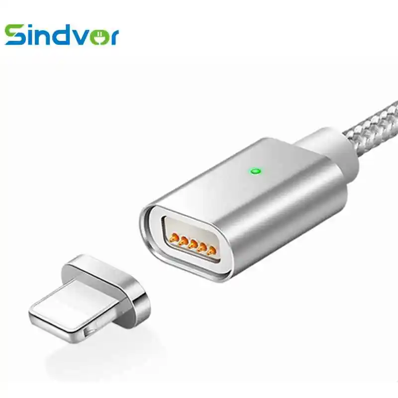 Магнитный зарядный кабель Sindvor для iPhone 5 5s 6 6s 7 8 Plus X телефонов быстрая зарядка