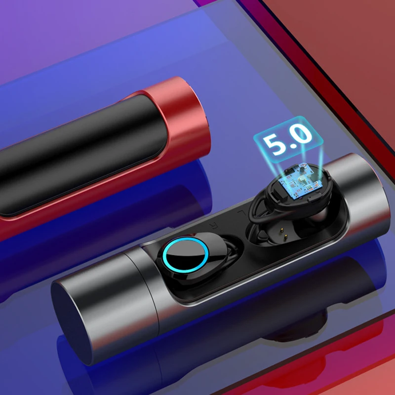 Оригинальные беспроводные наушники 5 0 Bluetooth с сенсорным управлением Спортивная
