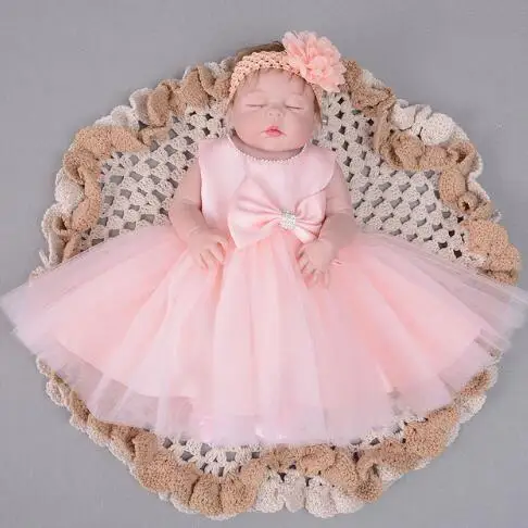 orange Настоящее 55 см полное тело силиконовые reborn baby doll игрушки с несколько цветов платье Реалистичная Спящая кукла-реборн принцесса девочка подарок - Цвет: orange
