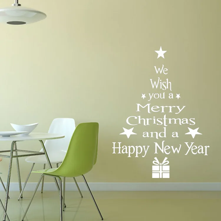 DIY Съемные Merry Christmas водонепроницаемые настенные художественные дверные оконные наклейки для рождественских украшений Рождественский Декор Санта-Клаус подарки