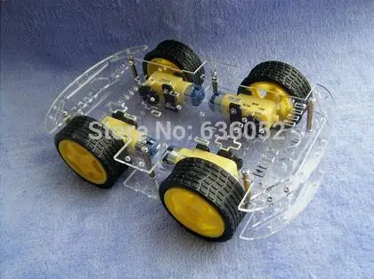 

Шасси автомобиля Smart RC, игрушка-робот с 4 драйверами, с датчиком скорости, для arduino Raspberry