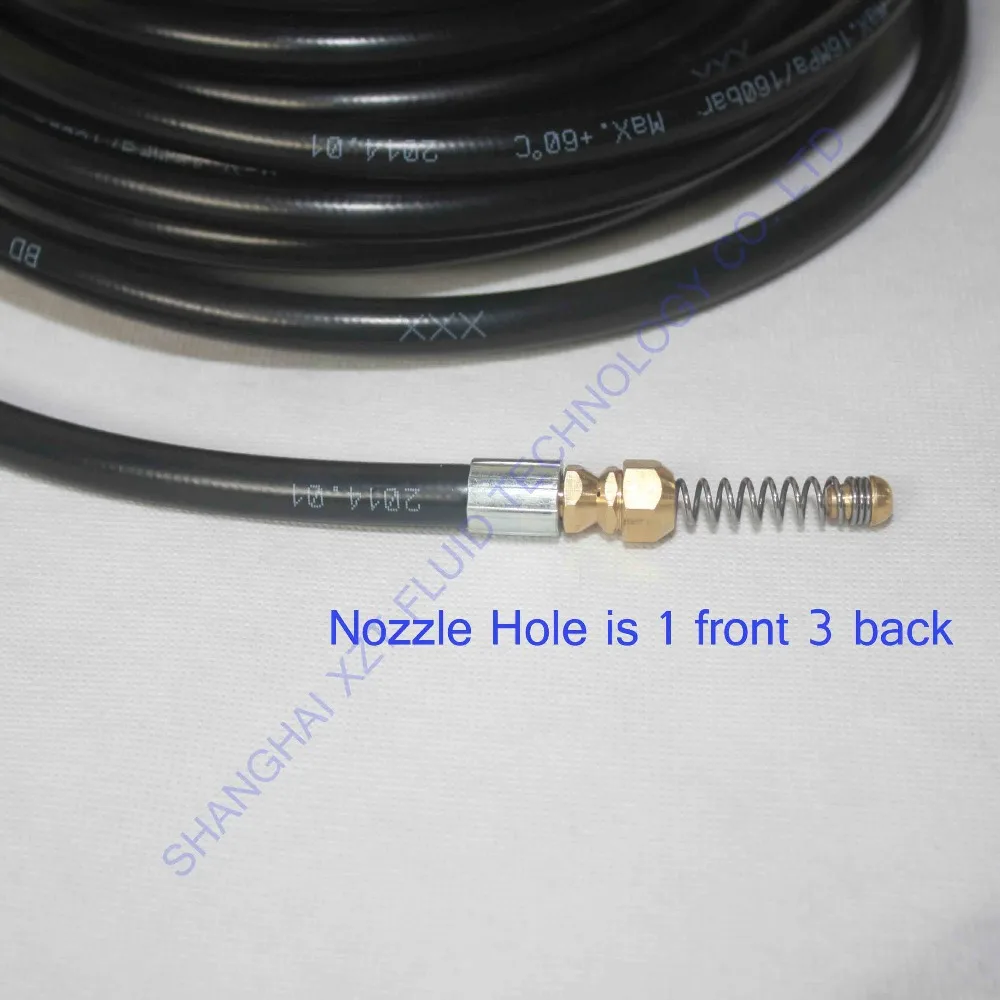 7.5m/25' 16MPa/2300PSI(A13) sewer drain cleaning hose for Karcher K1K2K3K4K5K6K7 | Instrument Parts &amp Accessories