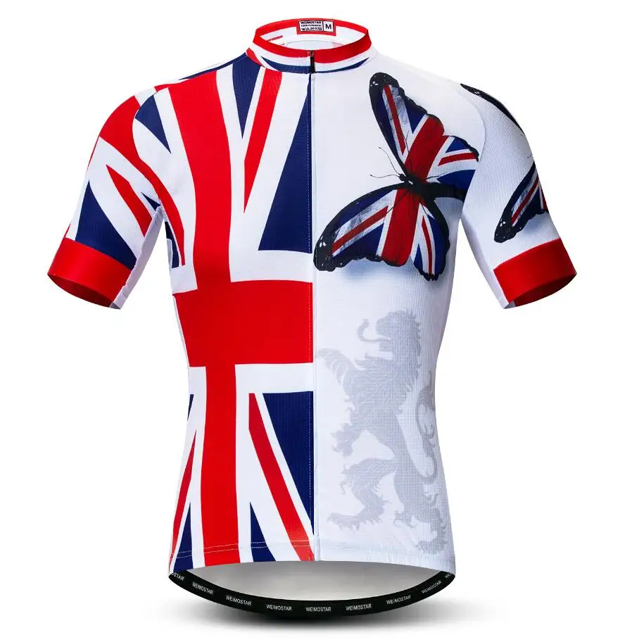 UK Team Летняя мужская футболка для велоспорта с коротким рукавом Ropa Ciclismo MTB Одежда для велоспорта велосипедная рубашка для гонок Hombre Maillot Sweden желтая - Цвет: UK Team