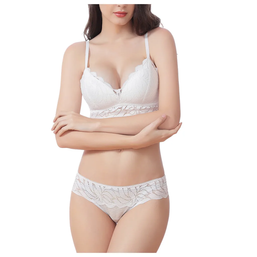 2019 hot new French lace bra set woman no trace fashion comfortable and airy sexy underwear нижнее белье 40* | Женская одежда