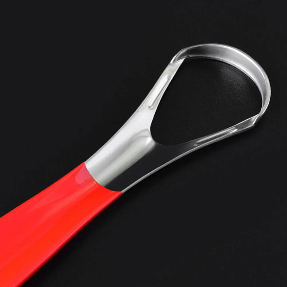 2pcs Tongue Scrapers Reusable Stainless Steel Oral Tongue Cleaner Brush+ box Fresher Sweepers Oral Hygiene Care fresh breath J71