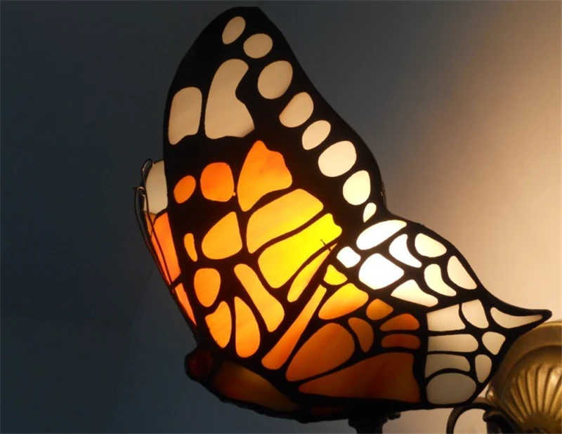 Настенный светильник из витражного стекла фумат креативные затененные