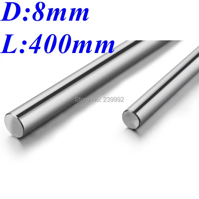 

2pcs 3D printer rod shaft WCS 8mm linear shaft L 400mm chrome plated linear motion guide rail round rod Shaft for cnc robot
