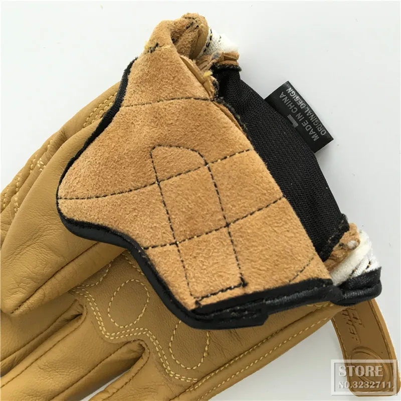 Кожаные мотоциклетные перчатки для мотокросса в стиле ретро|leather motorcycle gloves|motorcycle