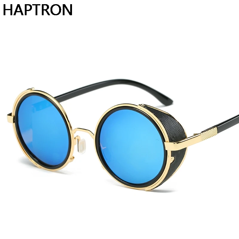 

Vintage Round Sunglasses For Men Mirror Lens Glasses Goggles Steampunk Sunglasses Vintage Retro sunglasses Male