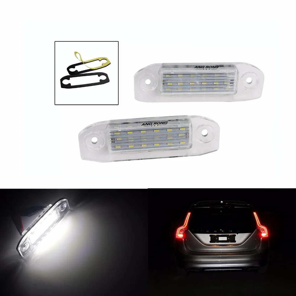 2x светодиодный номерной знак ANGRONG светильник для Volvo C70 S80 XC90 MK II 2006 + S40 V50 2004 +(CA237) |