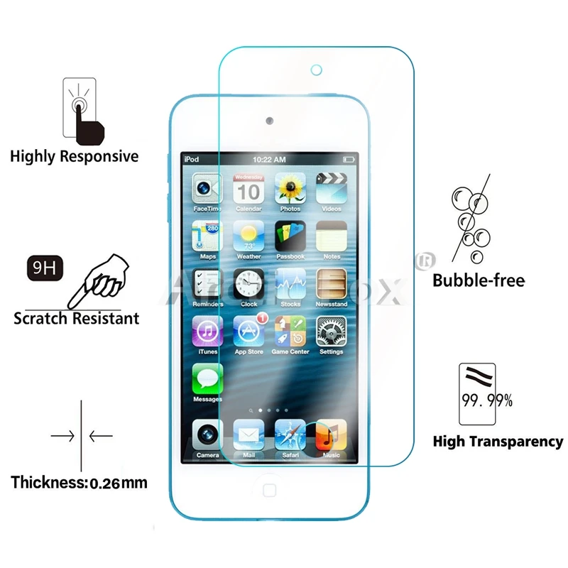 5 шт./лот закаленное Стекло для Apple iPod Touch 6 Экран протектор Защитная пленка |