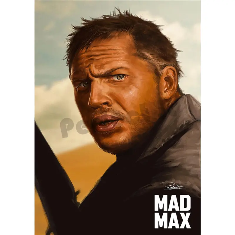 Мебельная декоративная бумага с белым покрытием Mad Max Fury Road B настенная наклейка