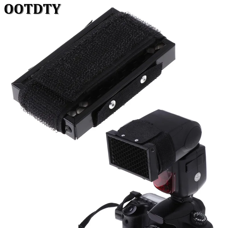 OOTDTY фотовспышка с сотовой сеткой точечный фильтр софтбокс для Canon Nikon