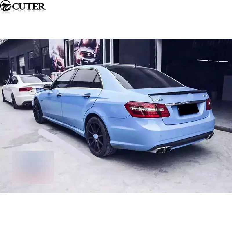 W212 E63 AMG Стиль FRP Неокрашенный передний бампер задний боковые юбки для Mercedes Benz E300