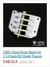 LESU металлический задний крюк B для 1/14 RC модель трактора Sca грузовик Tmy R620 R470 TH02346
